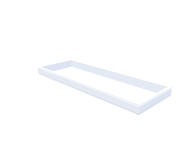 PVC-Aufsatzkranz 100x300 cm - Skylux